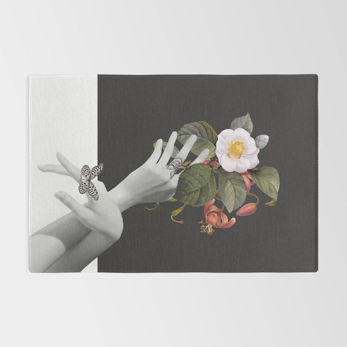 Hands With Flowers Rug Gallery Image 2