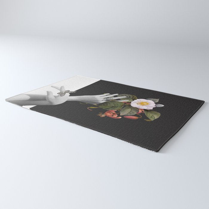 Hands With Flowers Rug Gallery Image 3