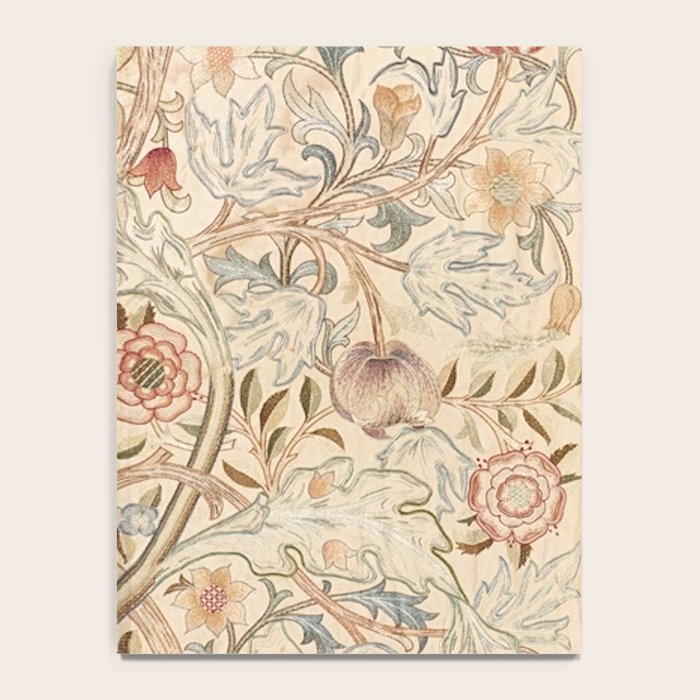 William Morris Antique Acanthus Portiere Pastel Floral Pattern Notebook Gallery Image 4