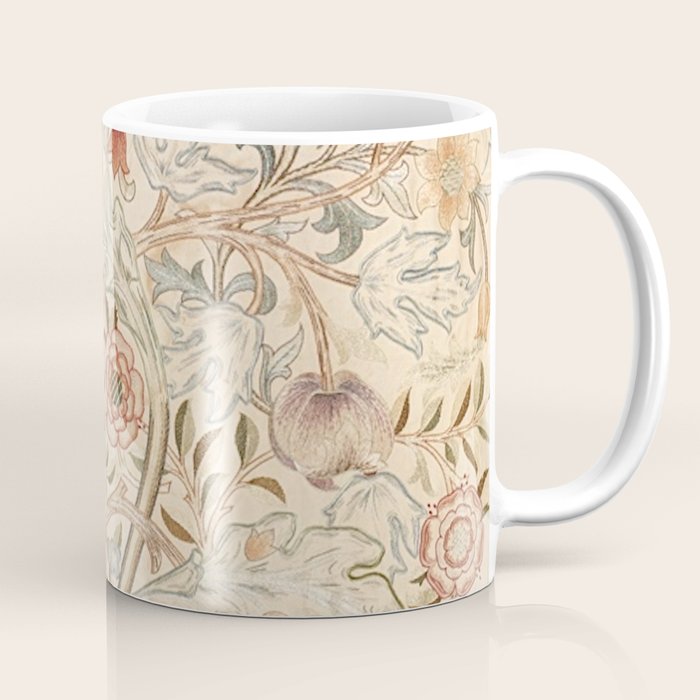 William Morris Antique Acanthus Portiere Pastel Floral Pattern Coffee Mug Gallery Image 1