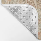 William Morris Antique Acanthus Portiere Pastel Floral Pattern Bath Mat Gallery Image 2