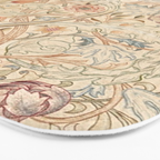William Morris Antique Acanthus Portiere Pastel Floral Pattern Bath Mat Gallery Image 3
