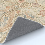 William Morris Antique Acanthus Portiere Pastel Floral Pattern Rug Gallery Image 4
