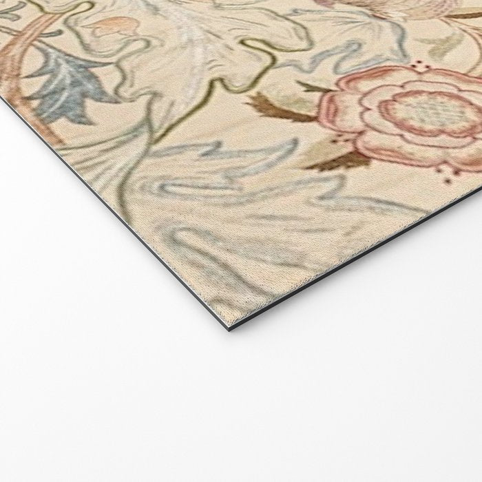 William Morris Antique Acanthus Portiere Pastel Floral Pattern Welcome Mat Gallery Image 2