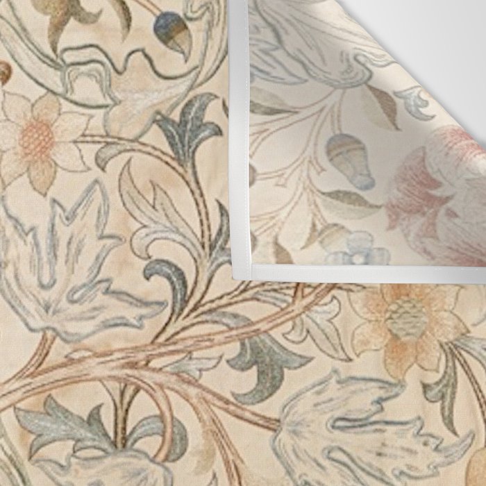 William Morris Antique Acanthus Portiere Pastel Floral Pattern Wall Tapestry Gallery Image 3