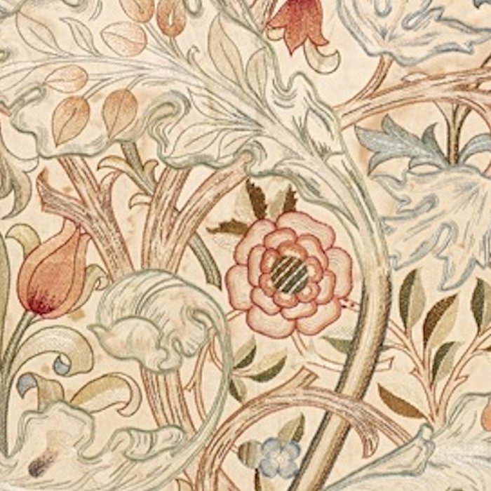 William Morris Antique Acanthus Portiere Pastel Floral Pattern Coffee Mug Gallery Image 2
