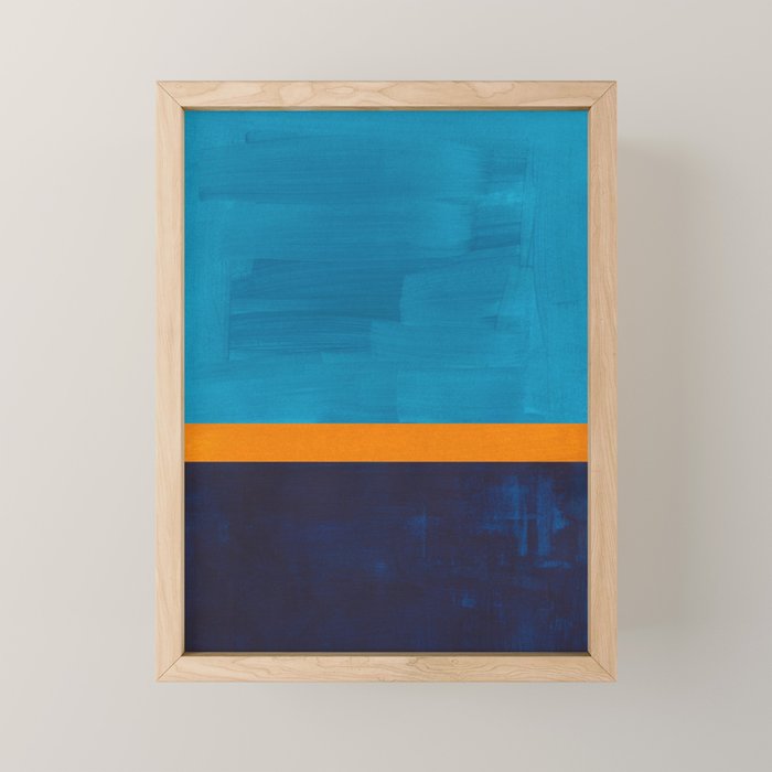 Deep Blue Sea Sun  Mini Art Print Gallery Image 1