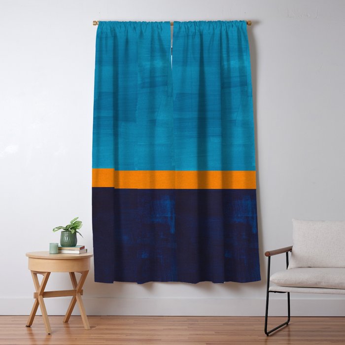 Deep Blue Sea Sun  Window Curtain Gallery Image 5