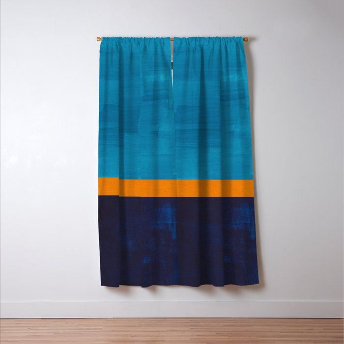 Deep Blue Sea Sun  Window Curtain Gallery Image 3