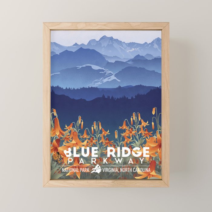 Blue Ridge Mountains Mini Art Print Gallery Image 1
