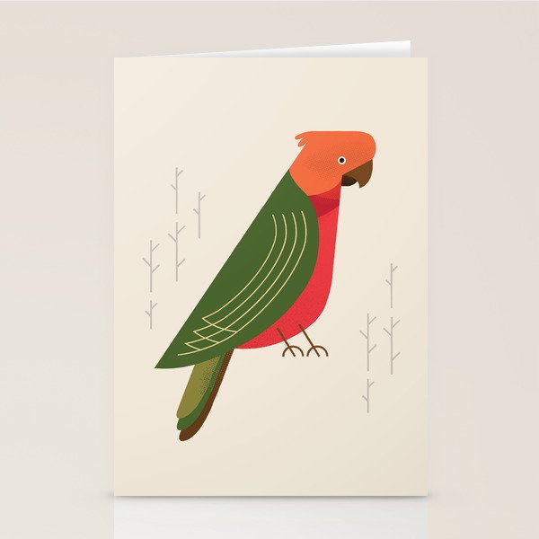 Australian King Parrot, Bird of Australia Stationery Card Gallery Image 1