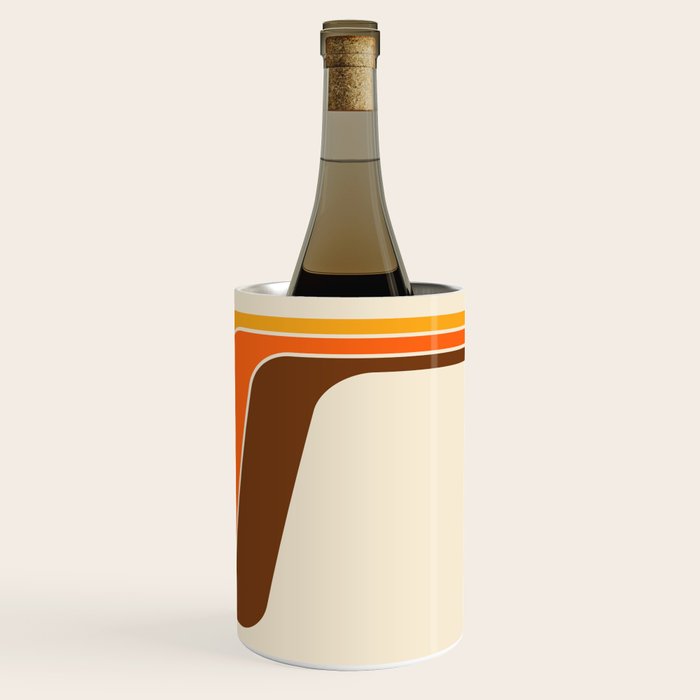 Retro 70s Stripe Colorful Rainbow 521 Wine Chiller Gallery Image 3