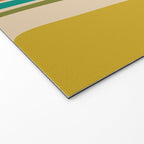 Palm Springs Mid Century Modern Abstract Pattern in Mid Mod Olive, Burnt Orange, Mustard, Teal, and Beige Welcome Mat Gallery Image 2