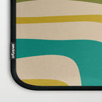 Palm Springs Mid Century Modern Abstract Pattern in Mid Mod Olive, Burnt Orange, Mustard, Teal, and Beige Laptop Sleeve Gallery Image 3