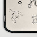 Howdy. Black and White Good Luck Charms Laptop Sleeve Gallery Image 3
