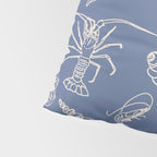 Seahorse Ocean Nautical Coastal Serenity Blue  Pillow Sham Gallery Image 4