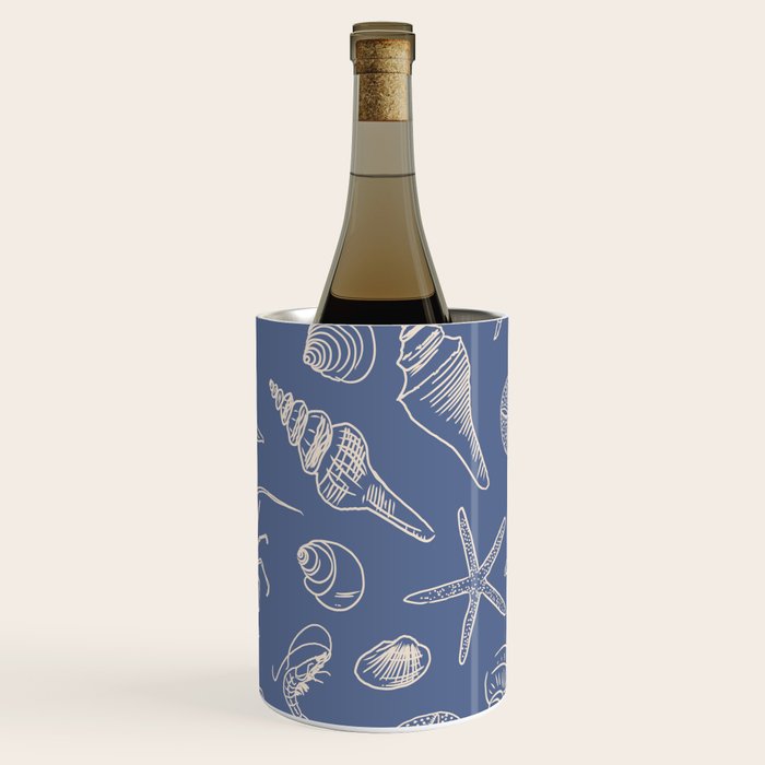 Seahorse Ocean Nautical Coastal Serenity Blue  Wine Chiller Gallery Image 1