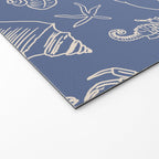 Seahorse Ocean Nautical Coastal Serenity Blue  Welcome Mat Gallery Image 2