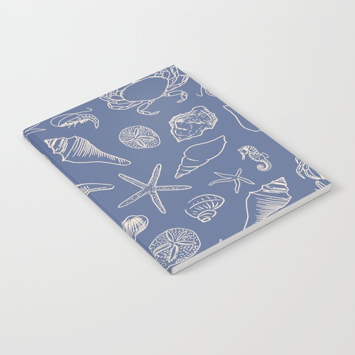 Seahorse Ocean Nautical Coastal Serenity Blue  Notebook Gallery Image 2
