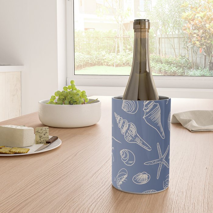 Seahorse Ocean Nautical Coastal Serenity Blue  Wine Chiller Gallery Image 4