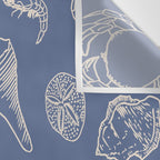Seahorse Ocean Nautical Coastal Serenity Blue  Wall Tapestry Gallery Image 3