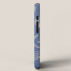 Seahorse Ocean Nautical Coastal Serenity Blue  iPhone Case Gallery Image 2