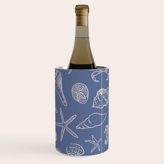 Seahorse Ocean Nautical Coastal Serenity Blue  Wine Chiller Gallery Image 3