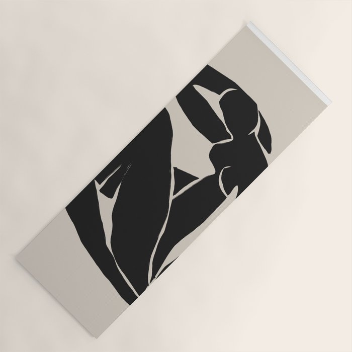Black Nude Woman  Yoga Mat Gallery Image 1