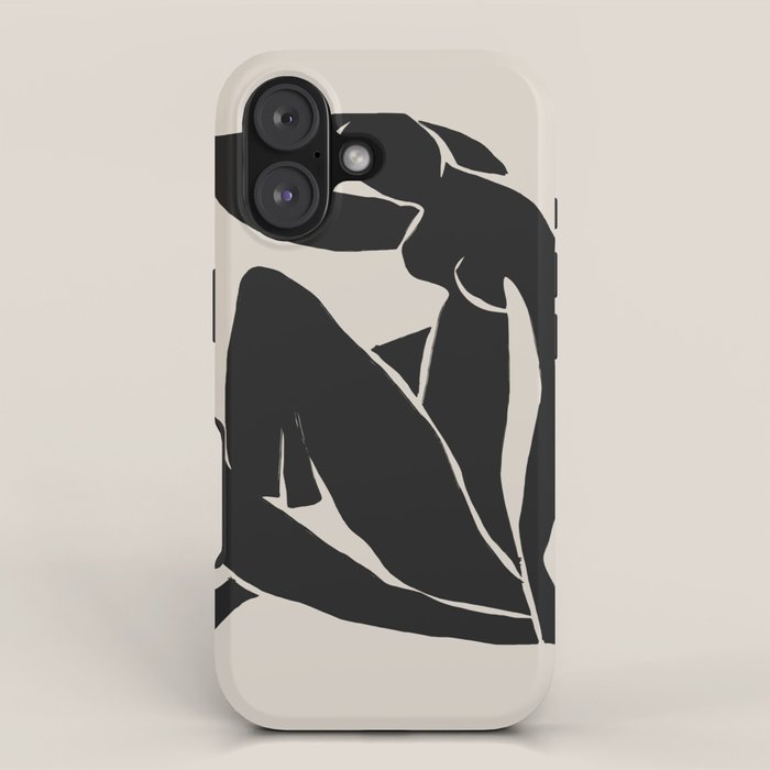 Black Nude Woman  iPhone Case Gallery Image 1