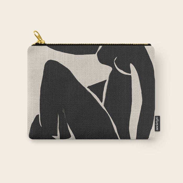 Black Nude Woman  Carry All Pouch Gallery Image 1