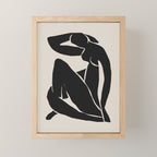 Black Nude Woman  Mini Art Print Gallery Image 1