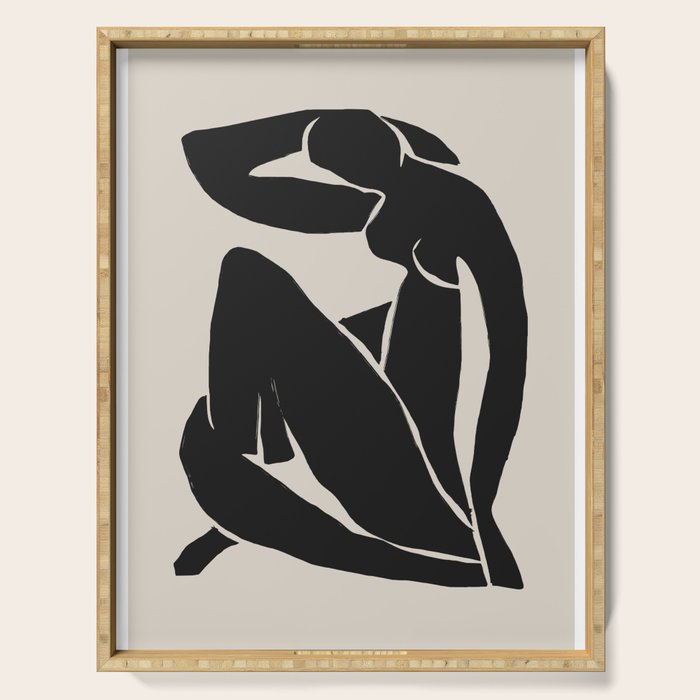 Black Nude Woman  Serving Tray Gallery Image 1