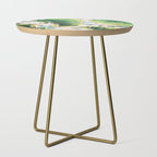 Palm leaf on marble 01 Side Table Gallery Image 1