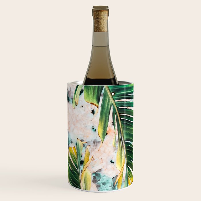 Palm leaf on marble 01 Wine Chiller Gallery Image 2