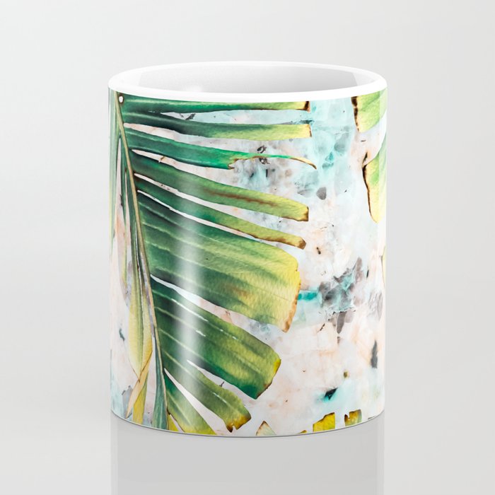Palm leaf on marble 01 Coffee Mug Gallery Image 4