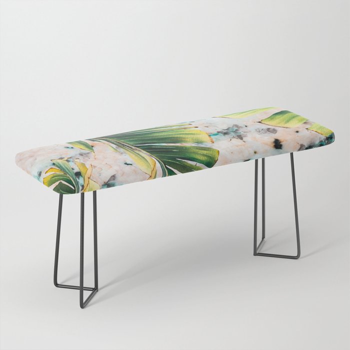 Palm leaf on marble 01 Bench Gallery Image 1