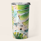 Palm leaf on marble 01 Travel Mug Gallery Image 2