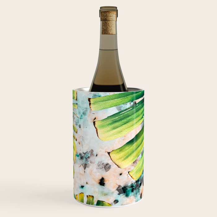 Palm leaf on marble 01 Wine Chiller Gallery Image 3