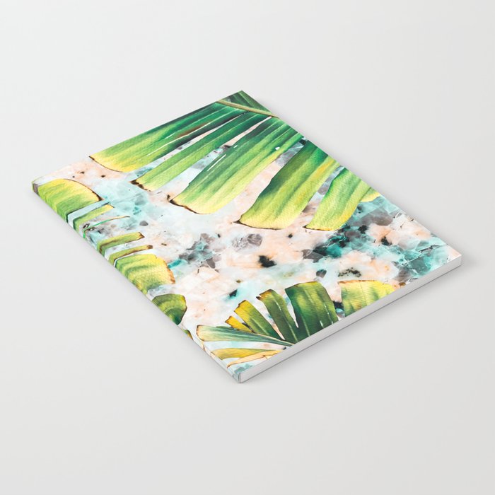 Palm leaf on marble 01 Notebook Gallery Image 2
