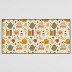 Flowery Books and Tea Desk Mat Gallery Image 3