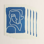 Abstract Minimal Woman Portrait Wrapping Paper Gallery Image 3
