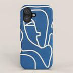 Abstract Minimal Woman Portrait iPhone Case Gallery Image 1