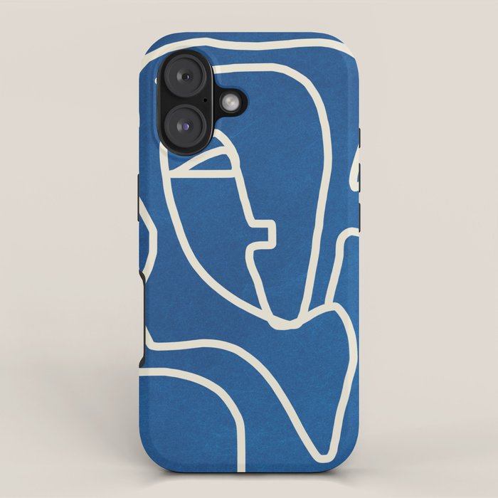 Abstract Minimal Woman Portrait iPhone Case Gallery Image 1