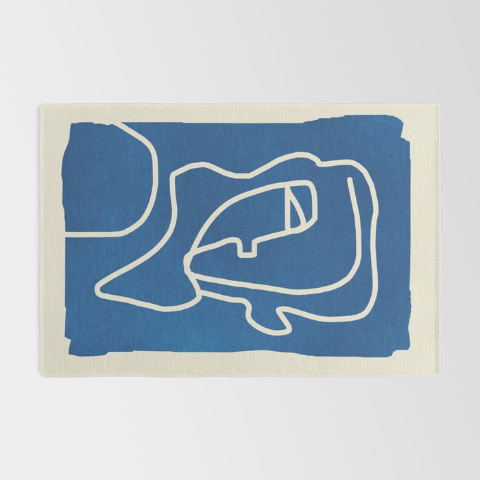 Abstract Minimal Woman Portrait Rug Gallery Image 2