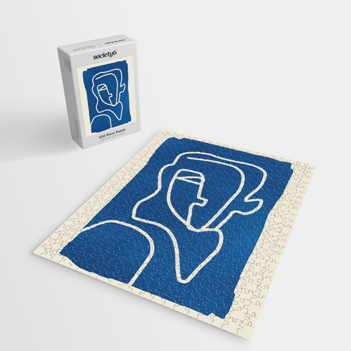 Abstract Minimal Woman Portrait Jigsaw Puzzle Gallery Image 2