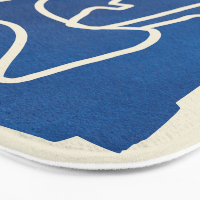 Abstract Minimal Woman Portrait Bath Mat Gallery Image 3