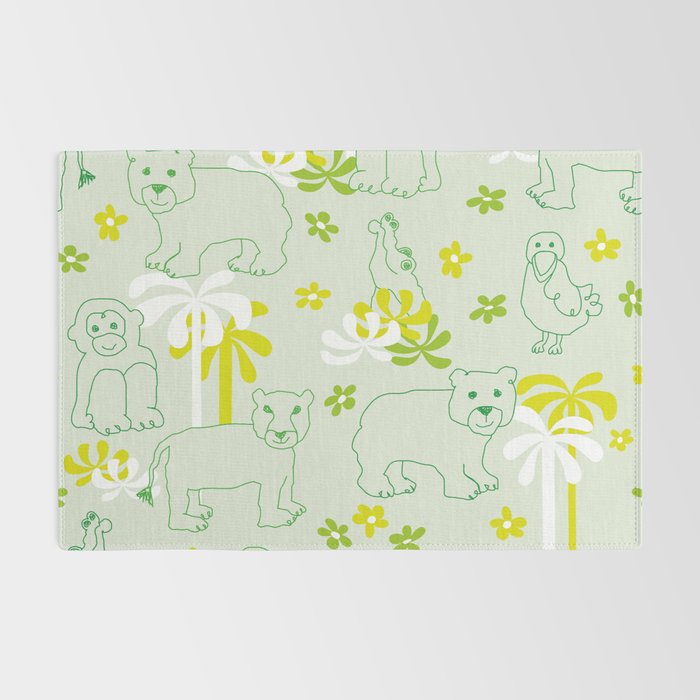 Green safari Rug Gallery Image 2