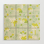 Green safari Wood Wall Art Gallery Image 1