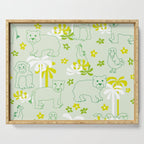 Green safari Serving Tray Gallery Image 1