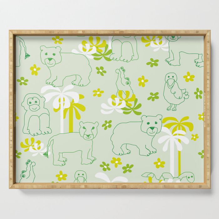 Green safari Serving Tray Gallery Image 1
